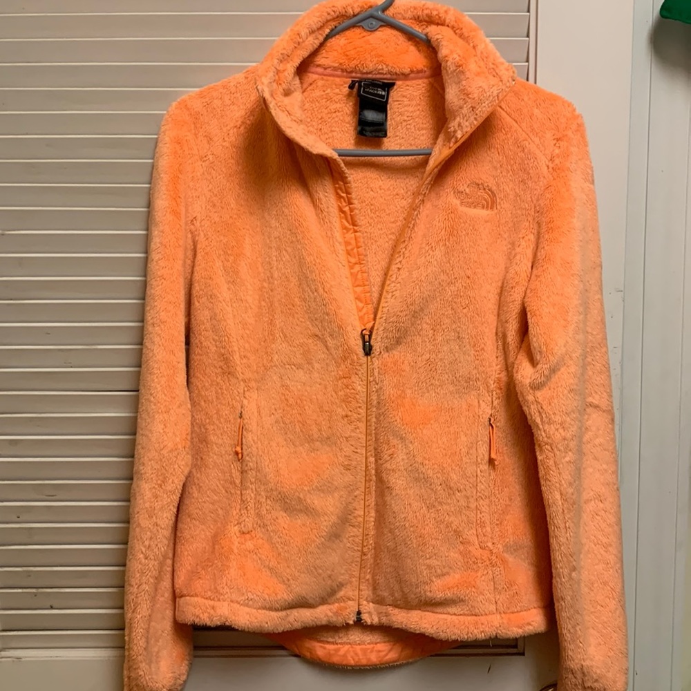 Women’s XS orange North Face osito jacket gently worn
